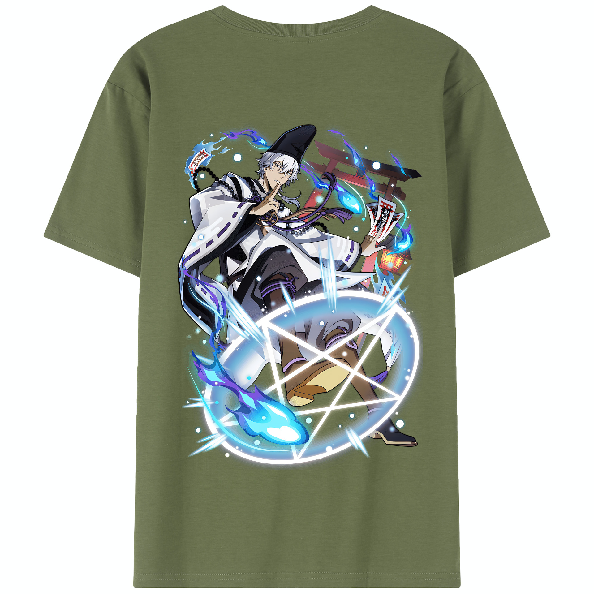 （画像用） 文豪ストレイドッグス Bungo Stray Dogs 綿100％半袖Tシャツ（背面プリント）
